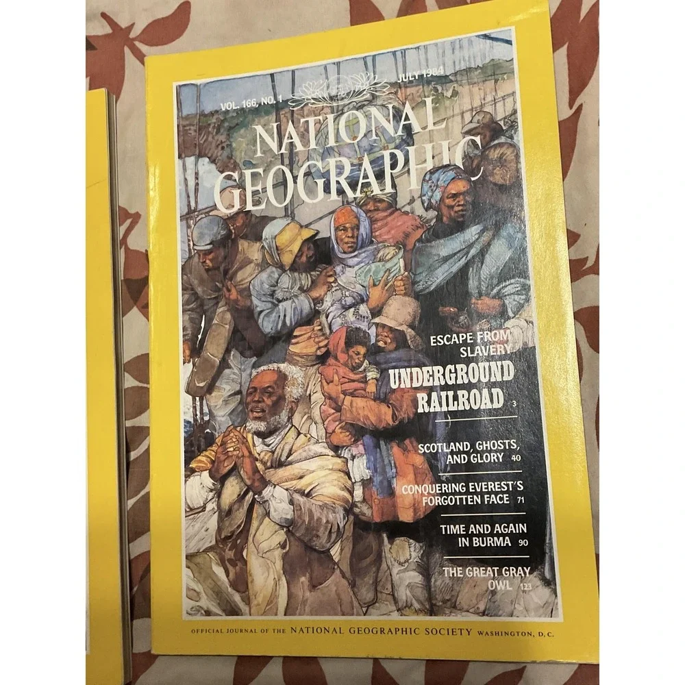 Vintage 1984 National Geographic Magazine Lot Jan May Jul Aug Nov‎ Underground